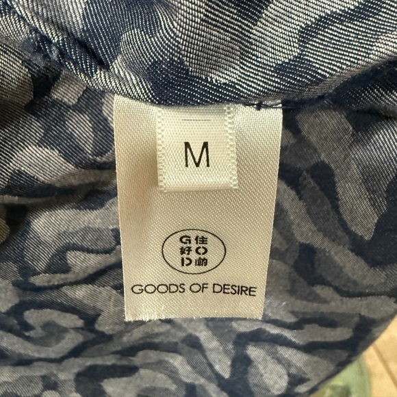 Goods Of Desire GOD Designer Chinese Dress Made in Hong Kong Toggle Asain LNWOT - Picture 4 of 7